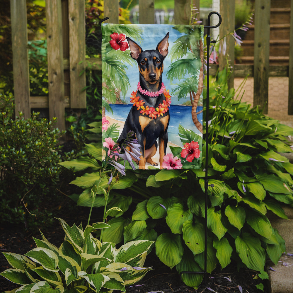 Manchester Terrier Luau Garden Flag