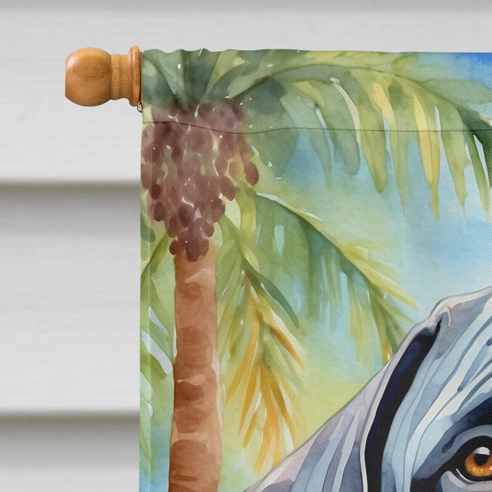 Neapolitan Mastiff Luau House Flag