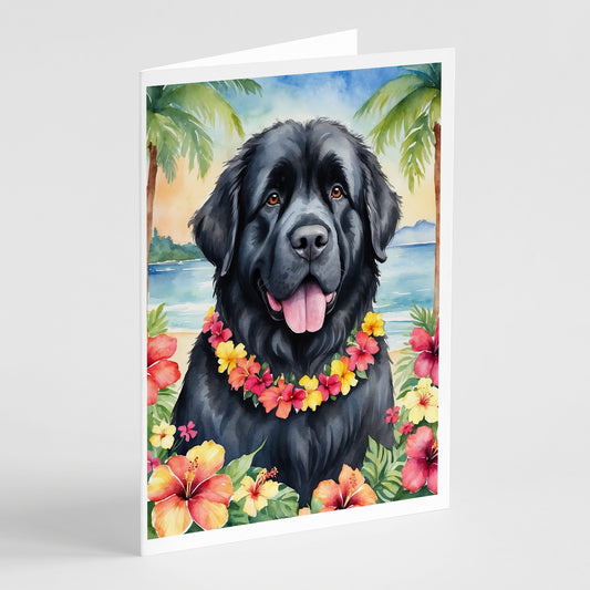 Buy this Newfoundland Luau Greeting Cards Pack of 8