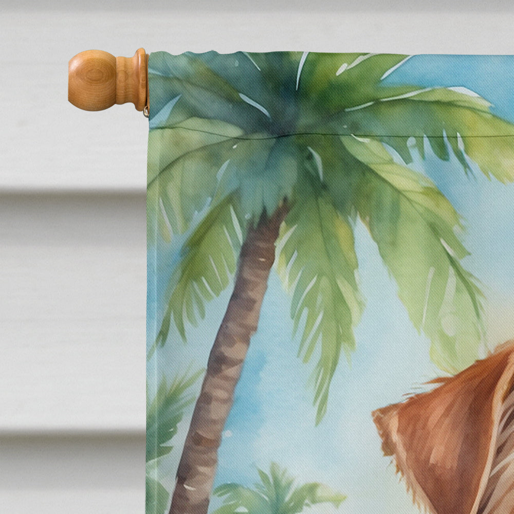 Norfolk Terrier Luau House Flag
