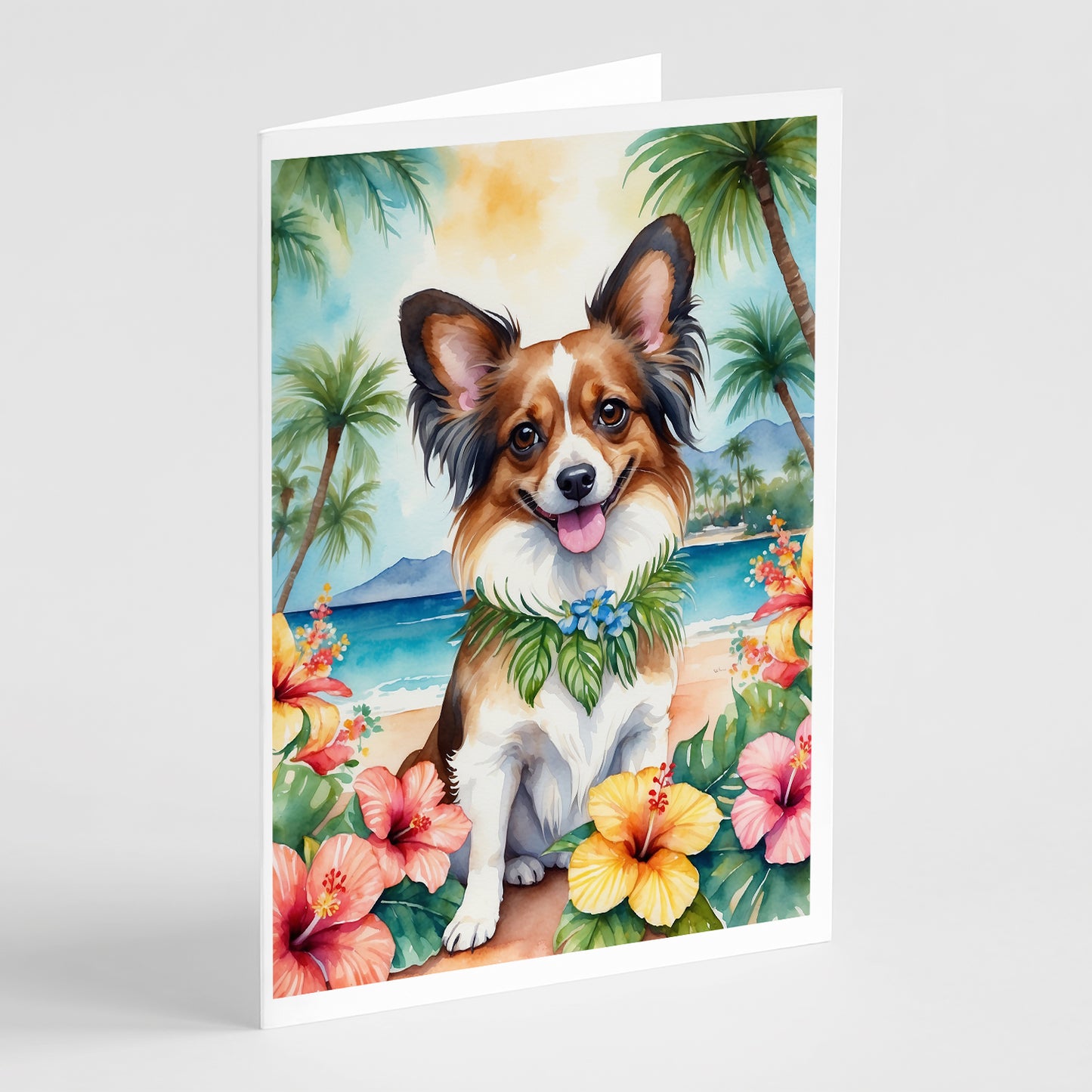 Buy this Papillon Luau Greeting Cards Pack of 8
