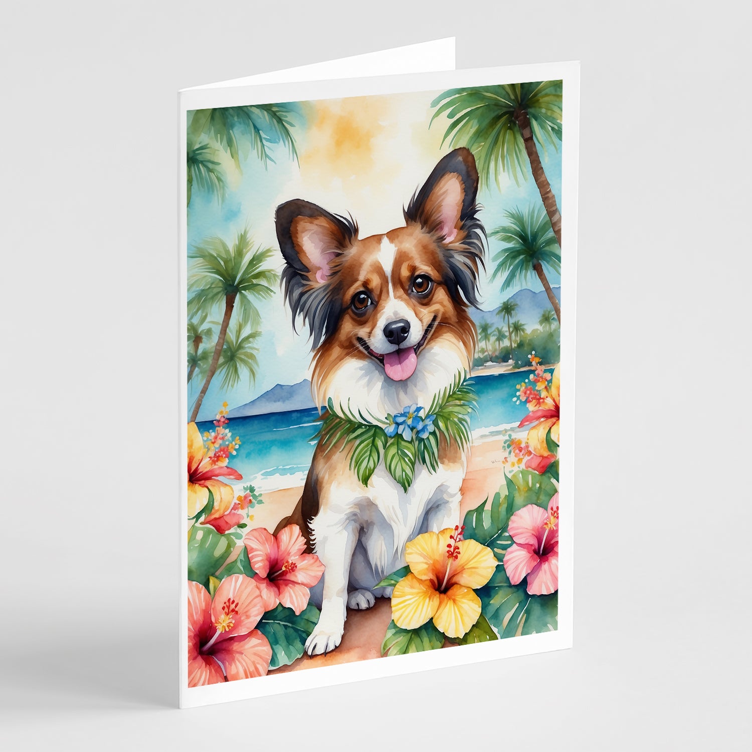 Buy this Papillon Luau Greeting Cards Pack of 8