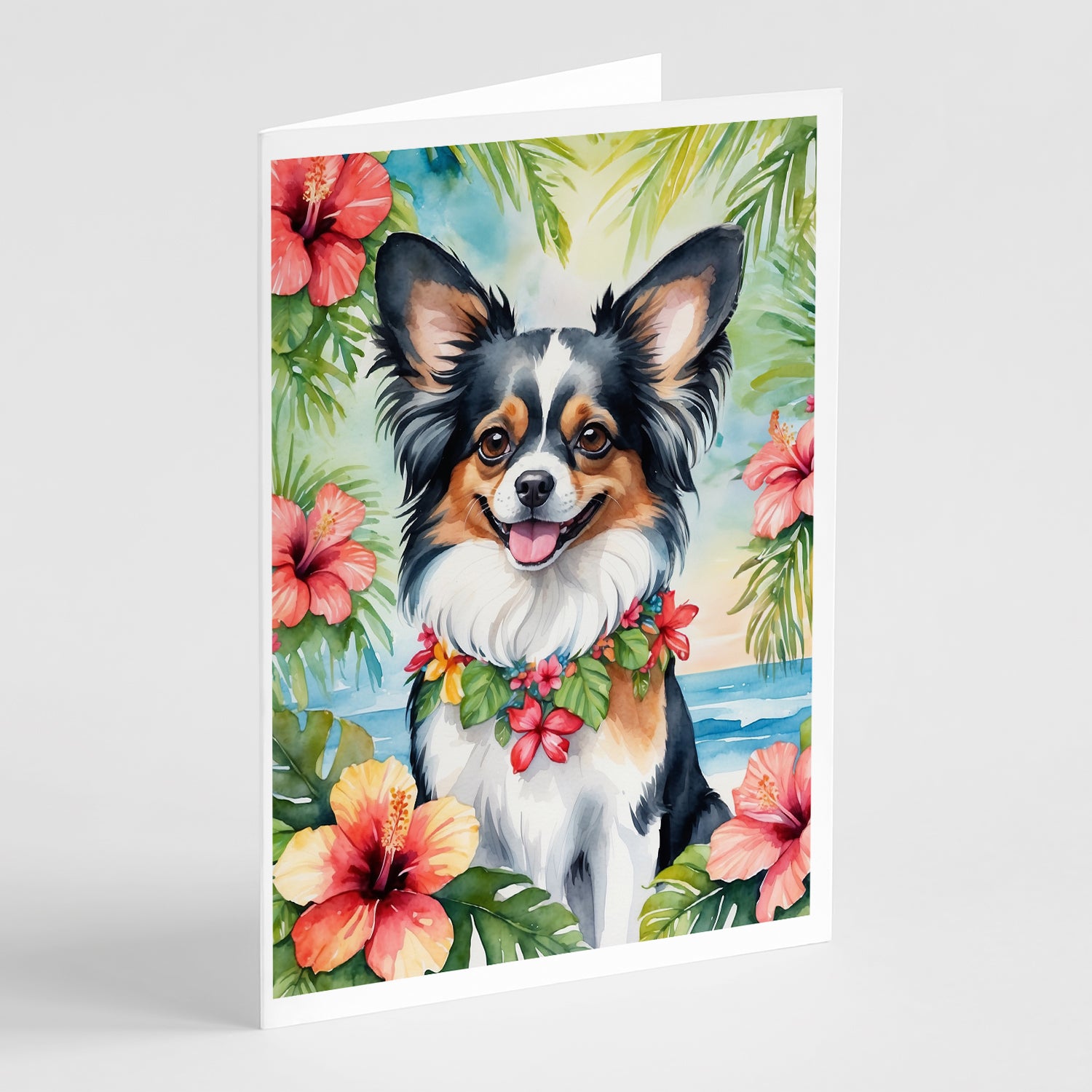 Buy this Papillon Luau Greeting Cards Pack of 8