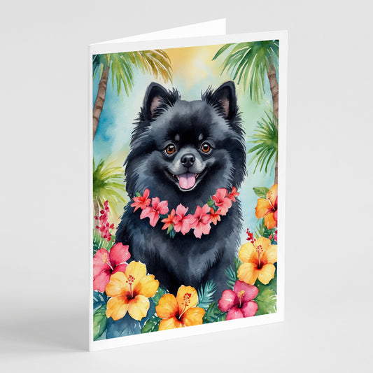 Buy this Pomeranian Luau Greeting Cards Pack of 8