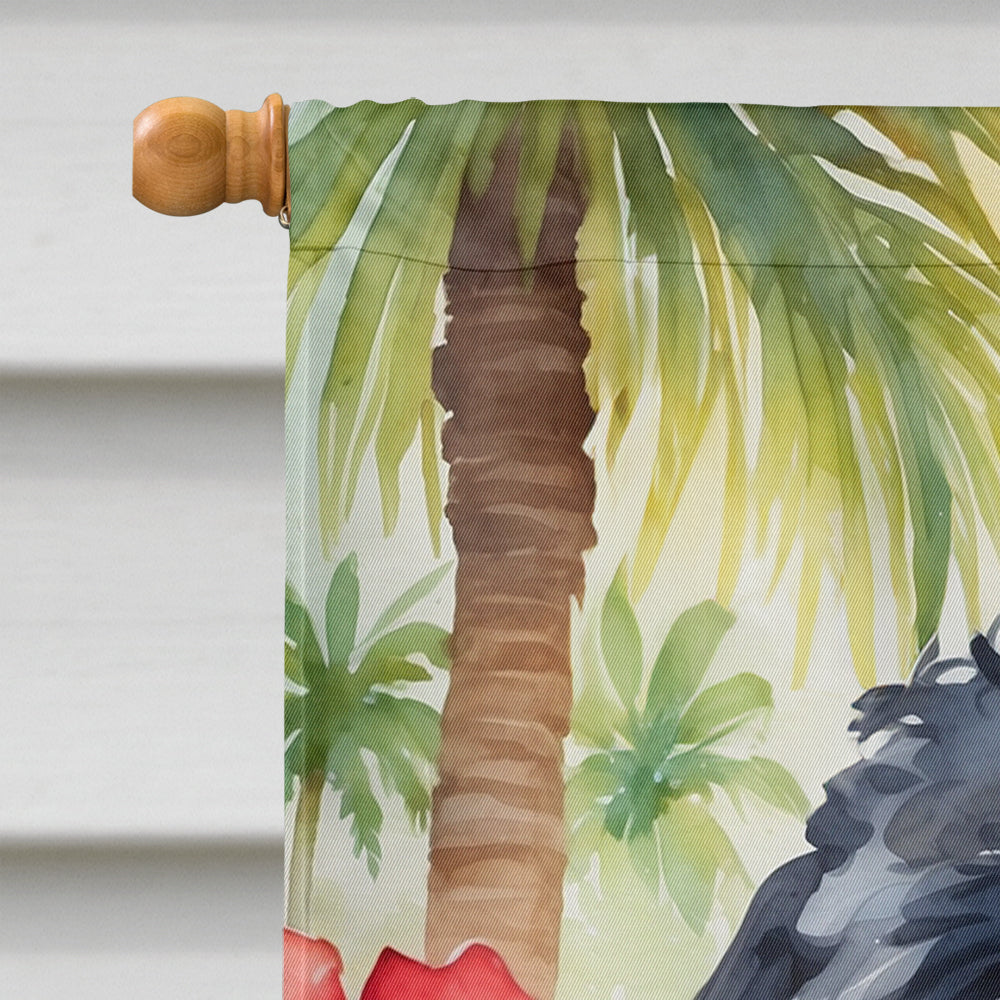 Portuguese Water Dog Luau House Flag