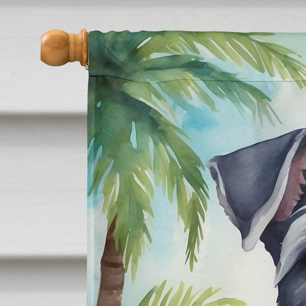 Schnauzer Luau House Flag