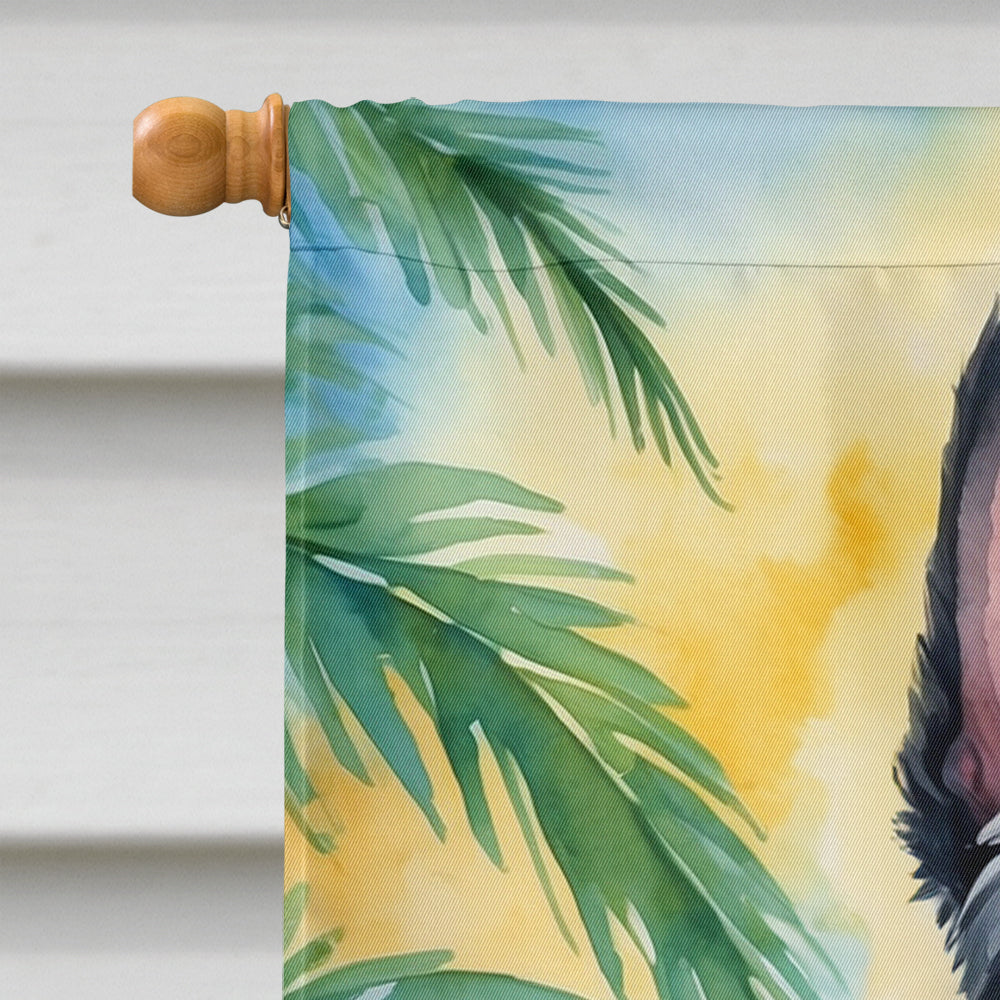 Scottish Terrier Luau House Flag