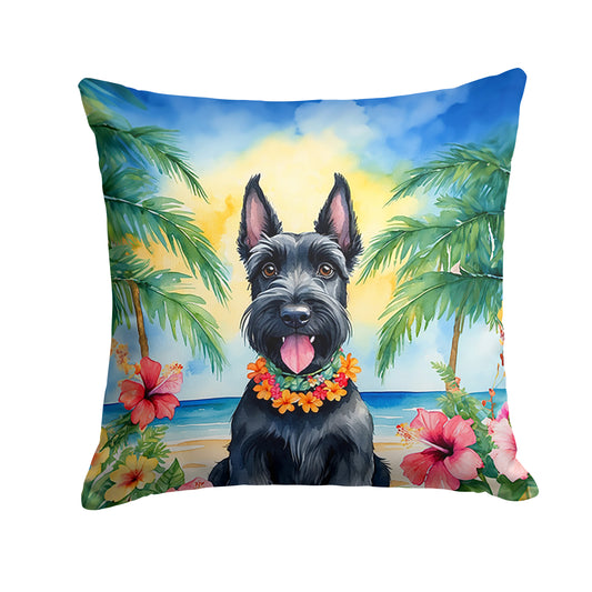 Buy this Scottish Terrier Luau Throw Pillow