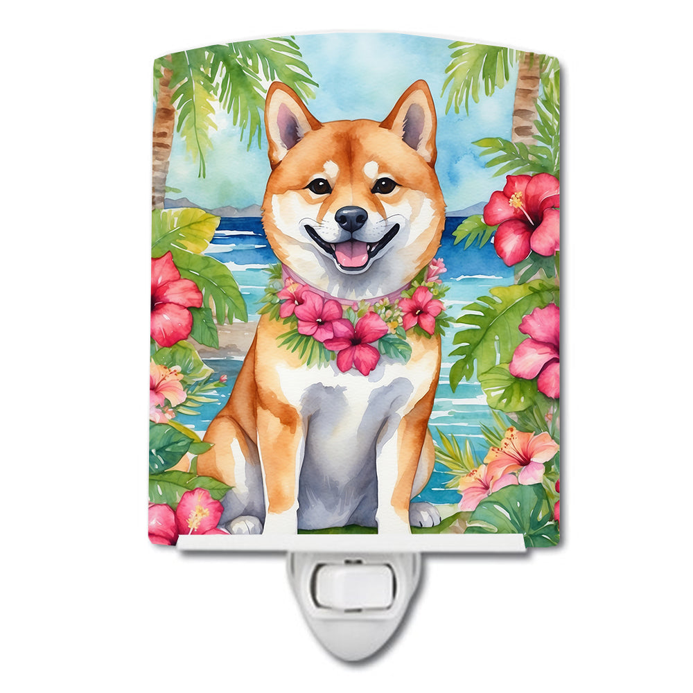 Buy this Shiba Inu Luau Ceramic Night Light