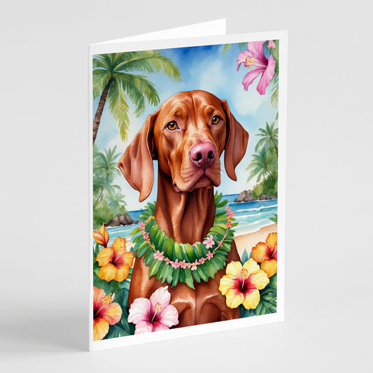 Buy this Vizsla Luau Greeting Cards Pack of 8