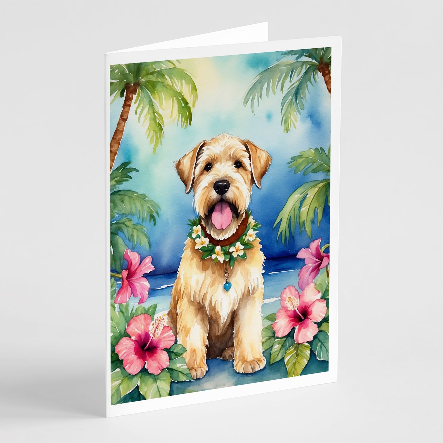 Buy this Wheaten Terrier Luau Greeting Cards Pack of 8