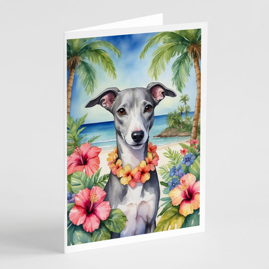 Buy this Whippet Luau Greeting Cards Pack of 8