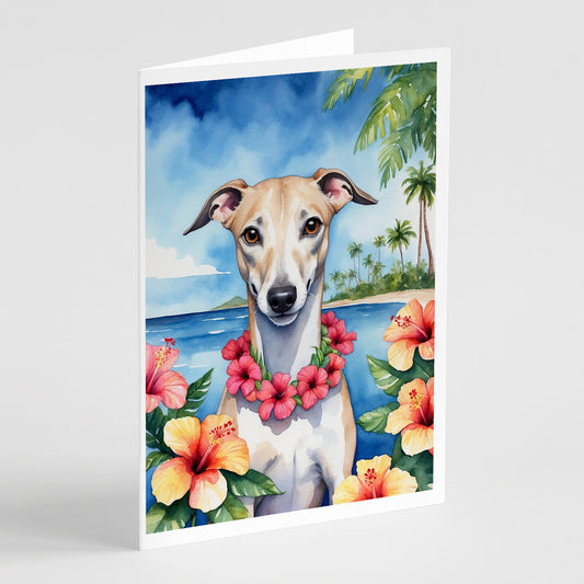 Buy this Whippet Luau Greeting Cards Pack of 8