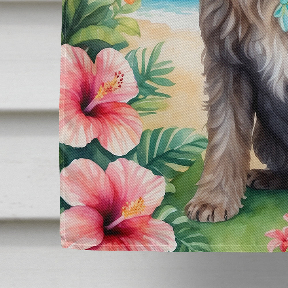 Wirehaired Pointing Griffon Luau House Flag