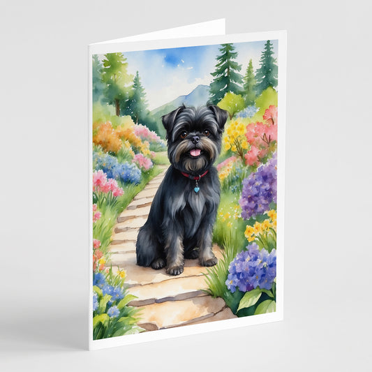 Buy this Affenpinscher Spring Garden Greeting Cards Pack of 8