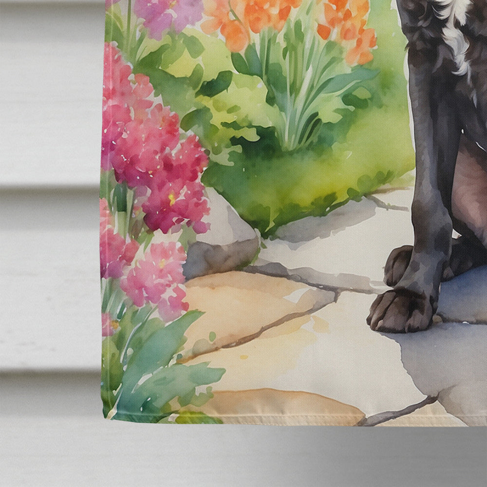 American Water Spaniel Spring Garden House Flag