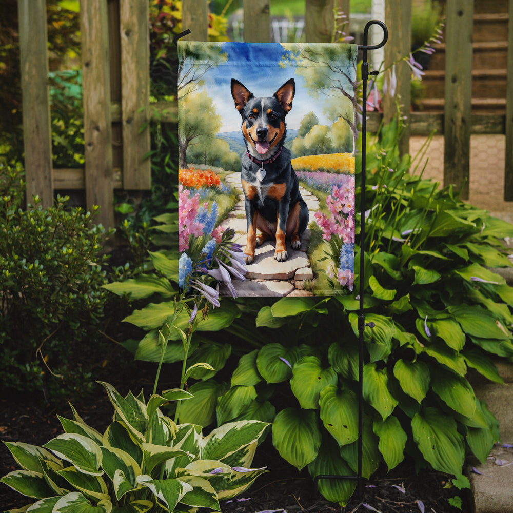 Australian Cattle Dog Spring Garden Garden Flag