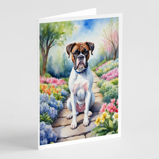 Buy this Boxer Spring Path Greeting Cards Pack of 8