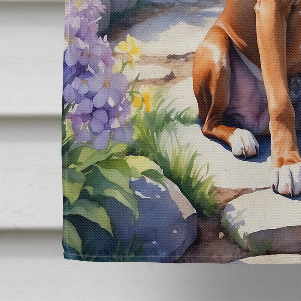 Boxer Spring Path House Flag