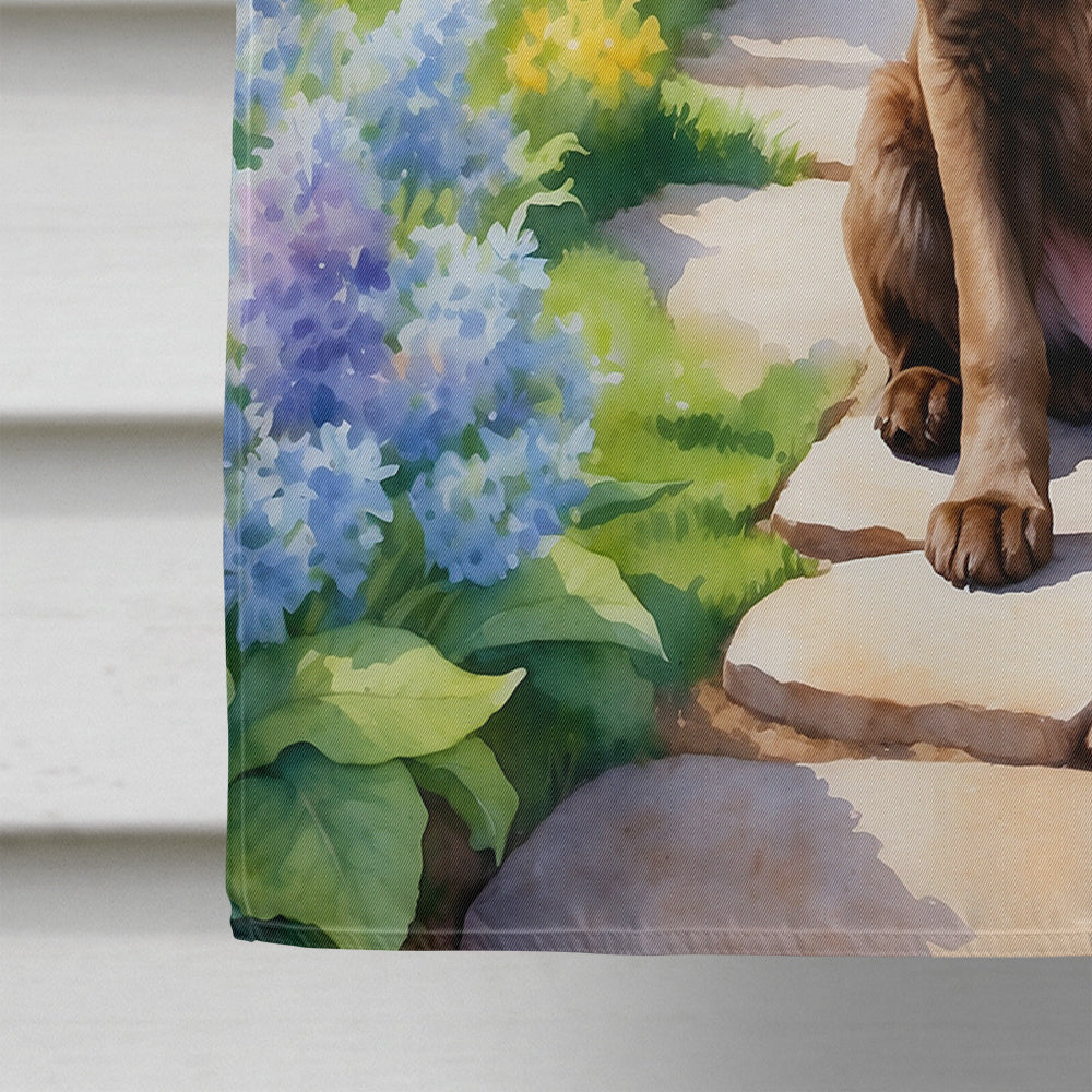 Chesapeake Bay Retriever Spring Path House Flag