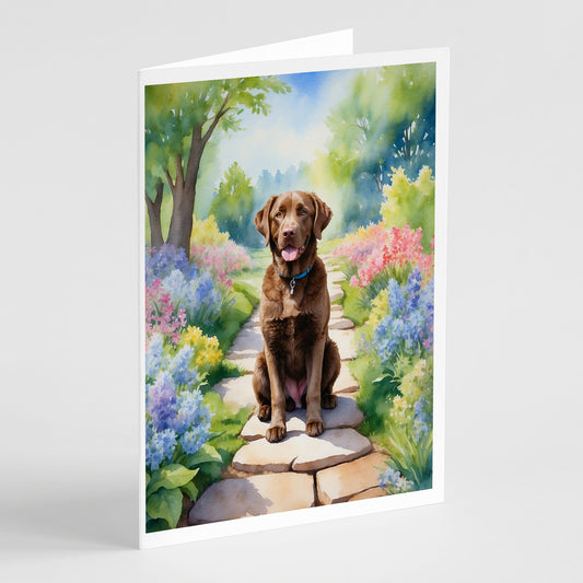 Buy this Chesapeake Bay Retriever Spring Path Greeting Cards Pack of 8