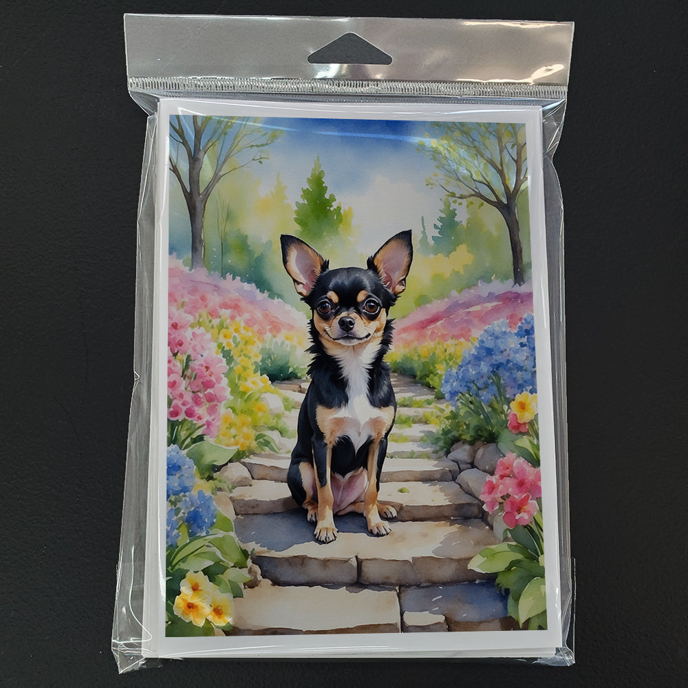 Chihuahua Spring Path Greeting Cards Pack of 8