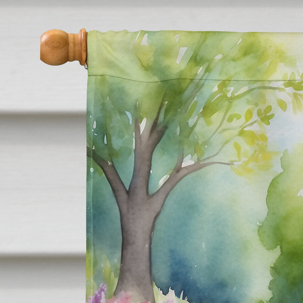 Cockapoo Spring Path House Flag