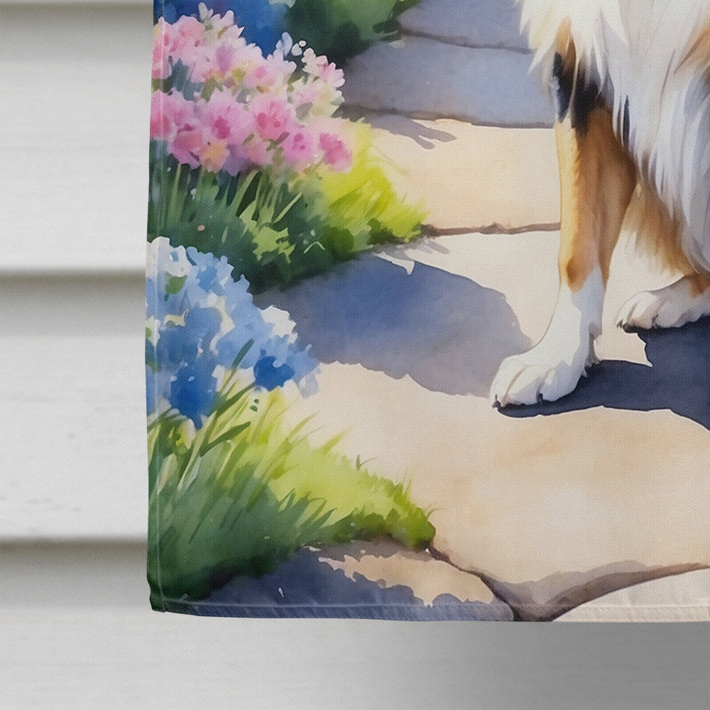 Collie Spring Path House Flag