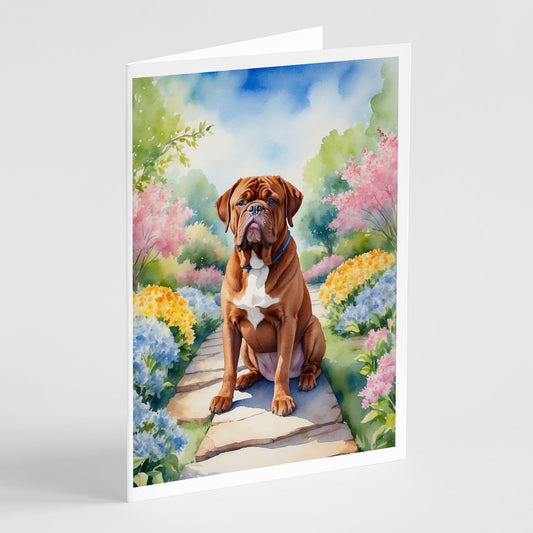 Buy this Dogue de Bordeaux Spring Path Greeting Cards Pack of 8