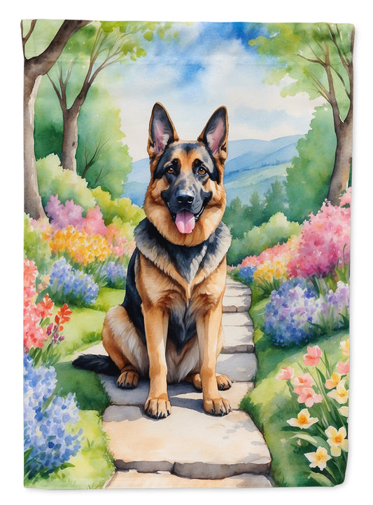 Buy this German Shepherd Spring Path House Flag