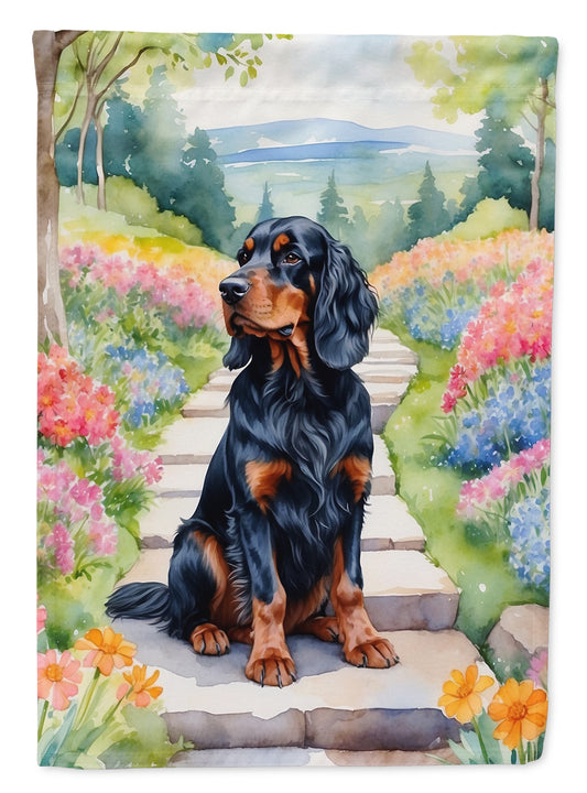 Buy this Gordon Setter Spring Path Garden Flag