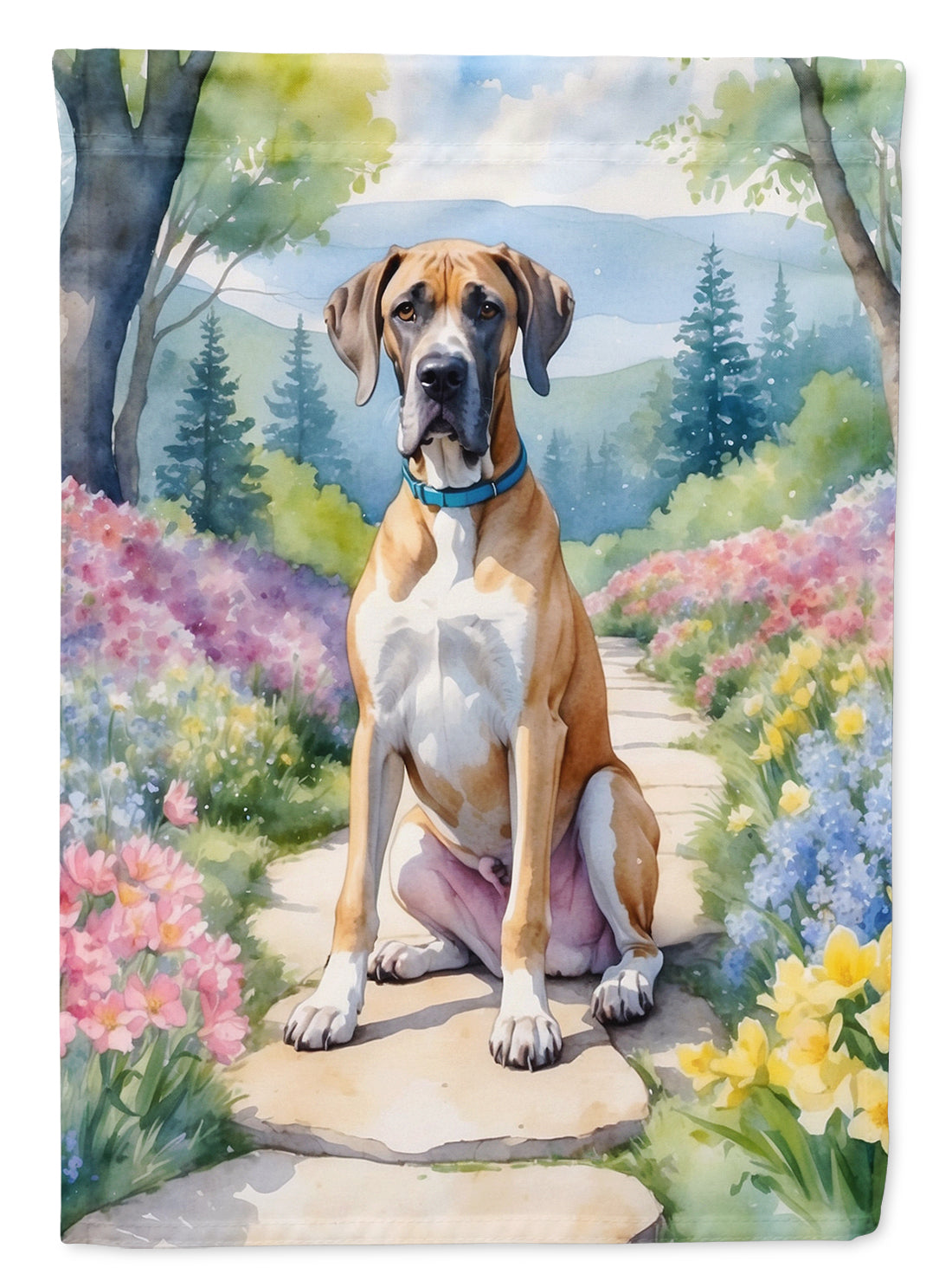 Buy this Great Dane Spring Path House Flag