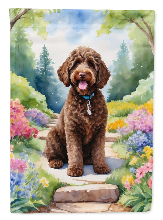 Buy this Labradoodle Spring Path Garden Flag