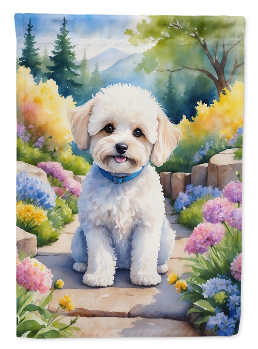 Buy this Maltipoo Spring Path House Flag