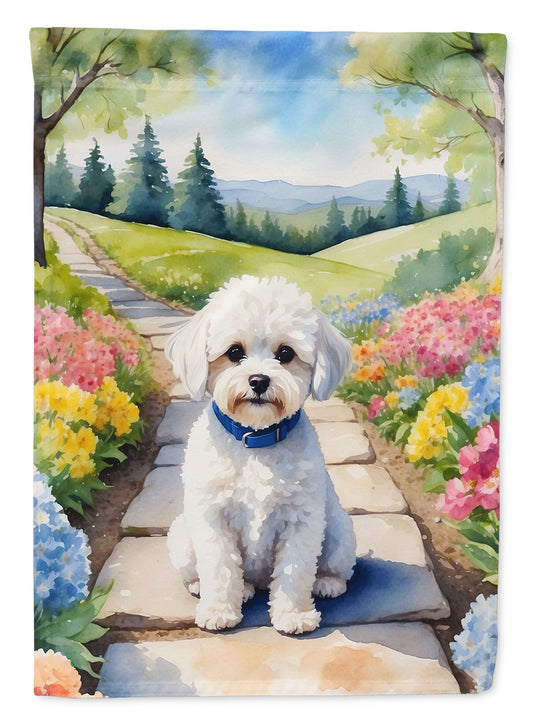 Buy this Maltipoo Spring Path Garden Flag