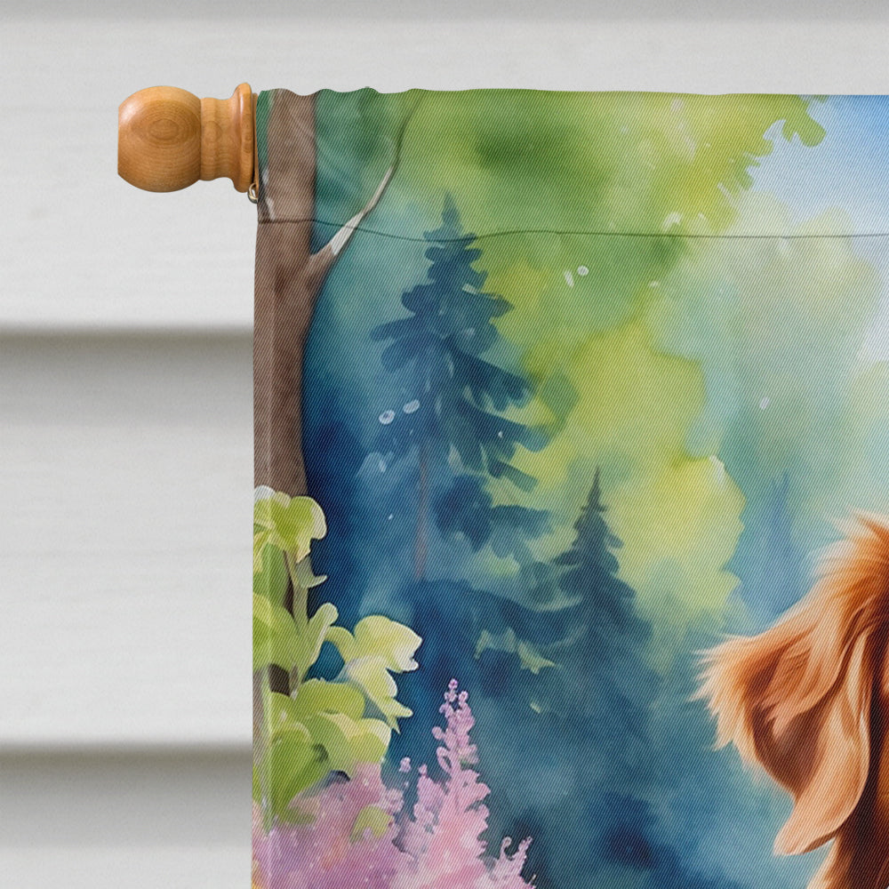 Nova Scotia Duck Tolling Retriever Spring Path House Flag