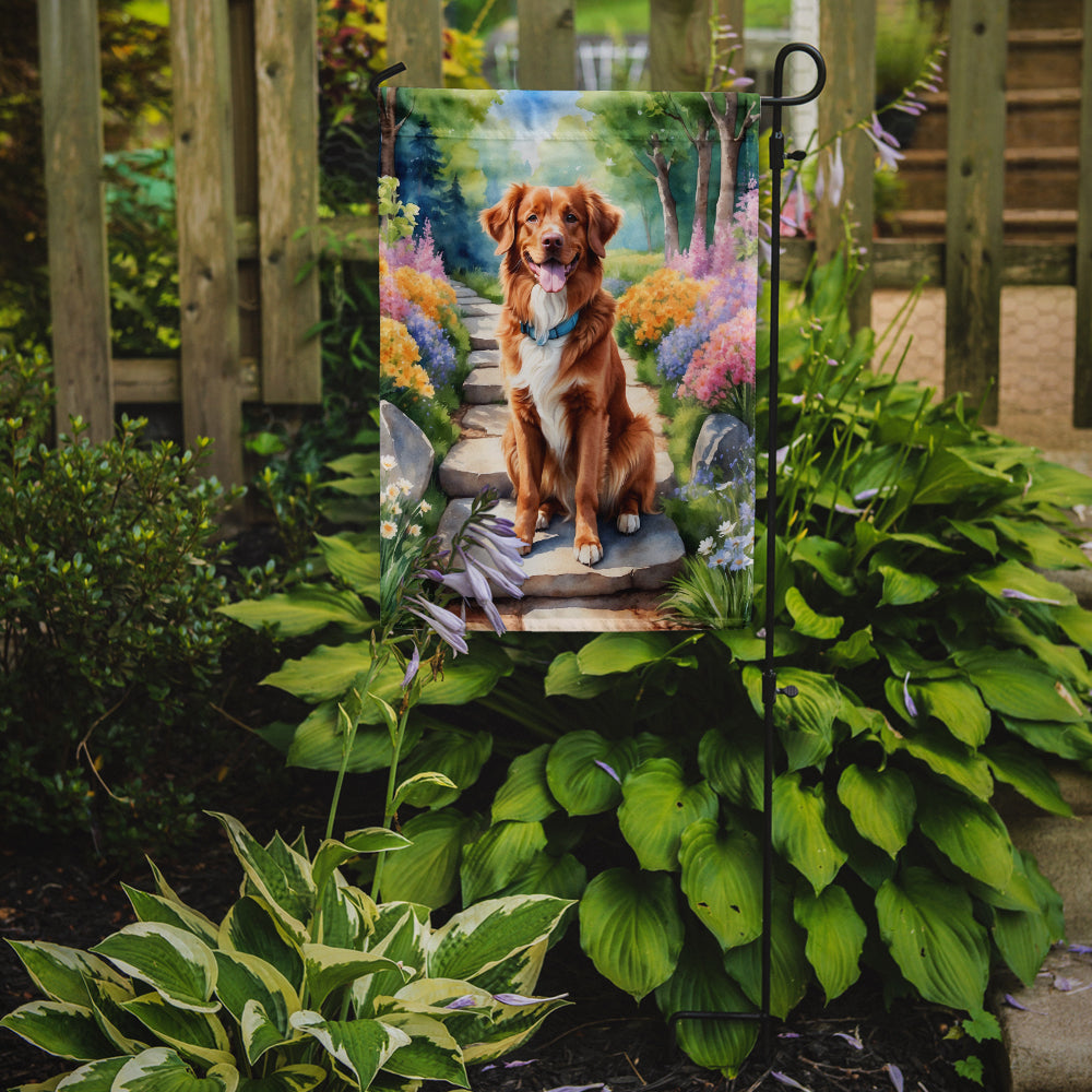 Nova Scotia Duck Tolling Retriever Spring Path Garden Flag