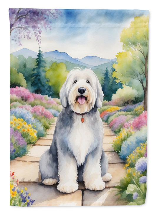 Buy this Old English Sheepdog Spring Path Garden Flag