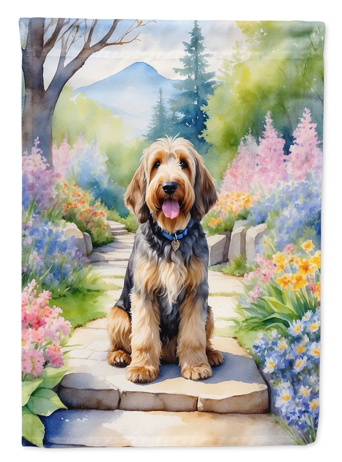 Buy this Otterhound Spring Path Garden Flag