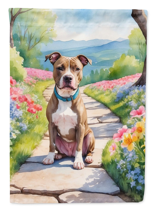 Buy this Pit Bull Terrier Spring Path House Flag