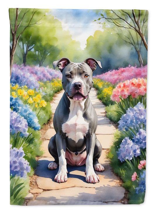 Buy this Pit Bull Terrier Spring Path House Flag