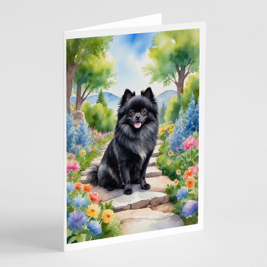 Buy this Pomeranian Spring Path Greeting Cards Pack of 8
