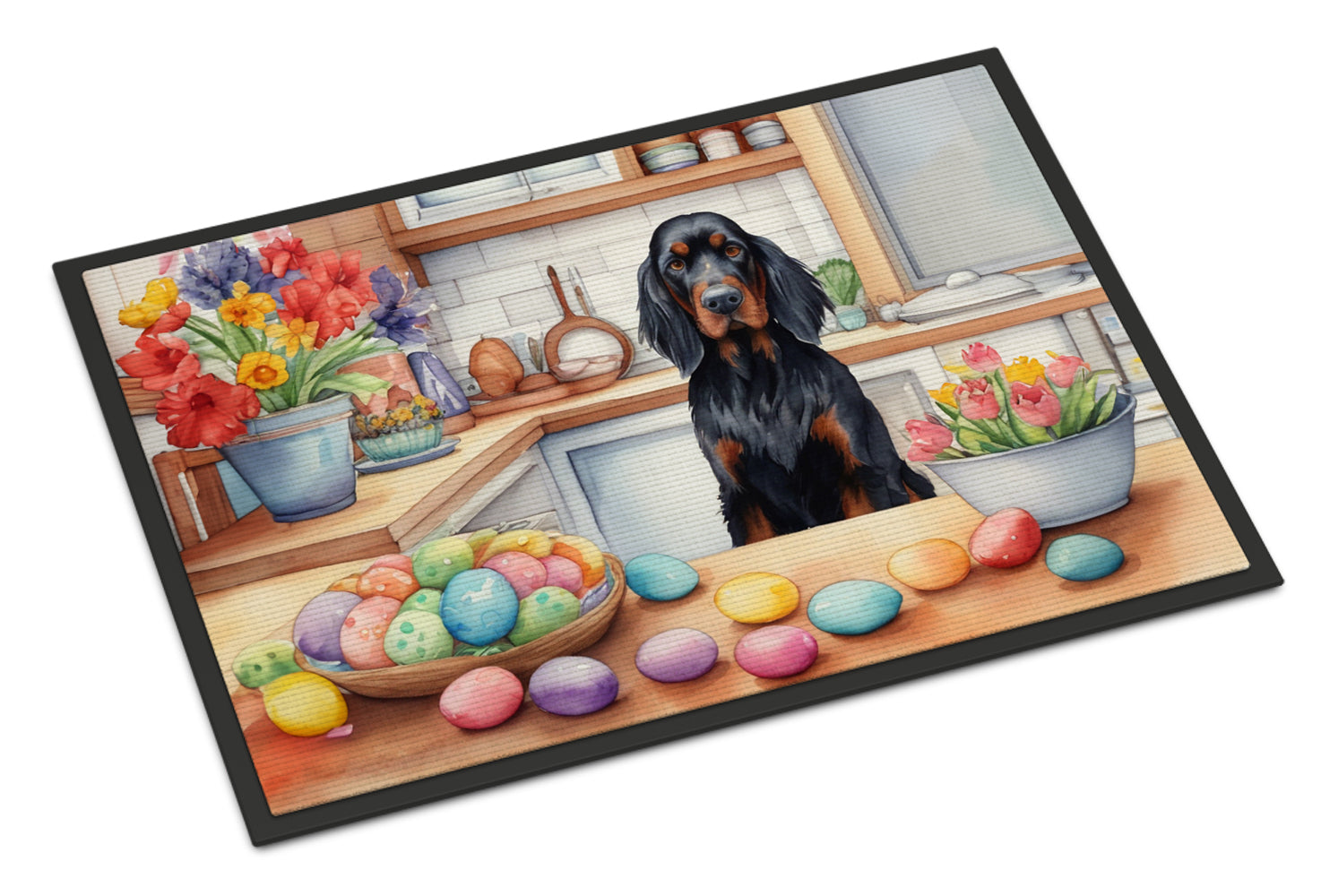 Buy this Decorating Easter Gordon Setter Doormat