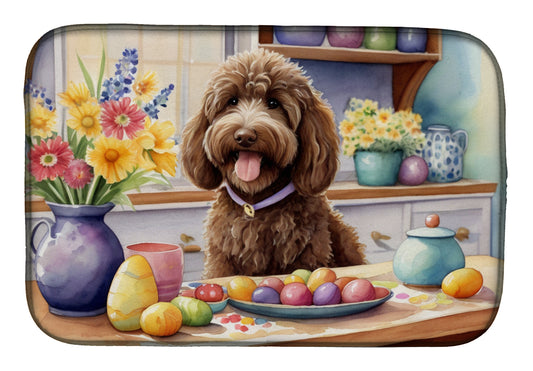 Buy this Decorating Easter Labradoodle Dish Drying Mat