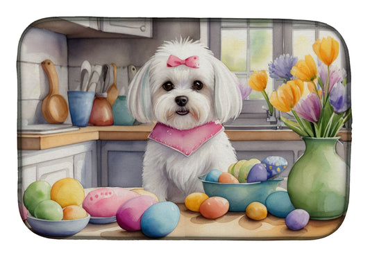 Buy this Decorating Easter Maltese Dish Drying Mat