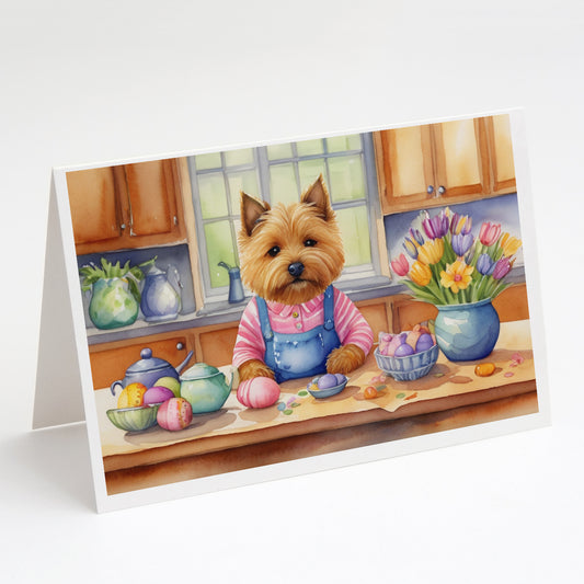 Buy this Decorating Easter Norwich Terrier Greeting Cards Pack of 8