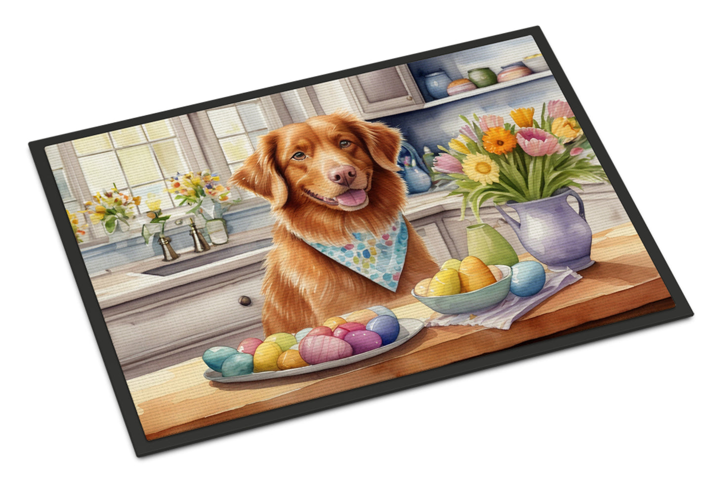 Buy this Decorating Easter Nova Scotia Duck Tolling Retriever Doormat