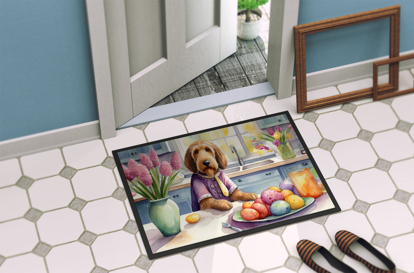 Decorating Easter Otterhound Doormat