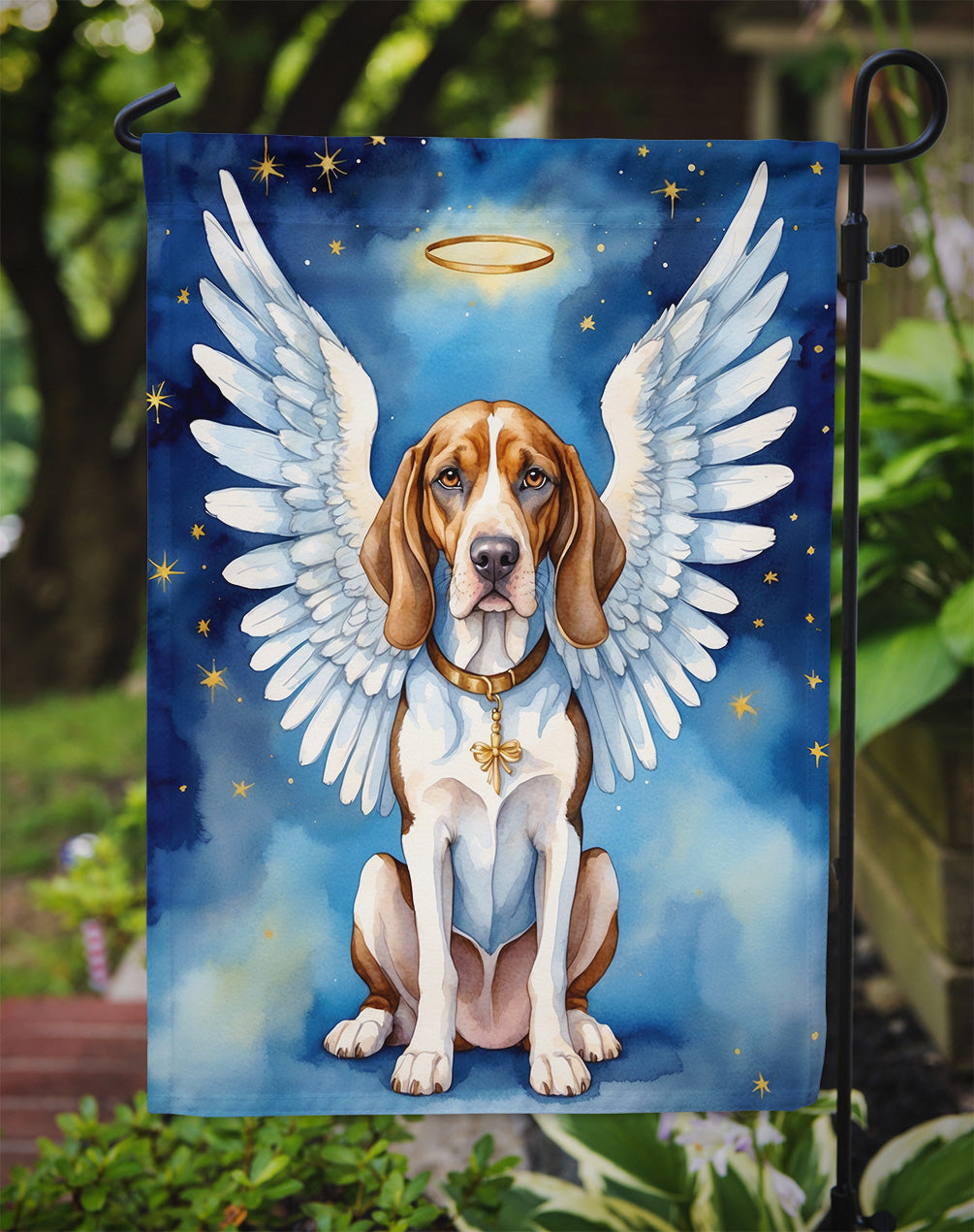 American English Coonhound My Angel Garden Flag