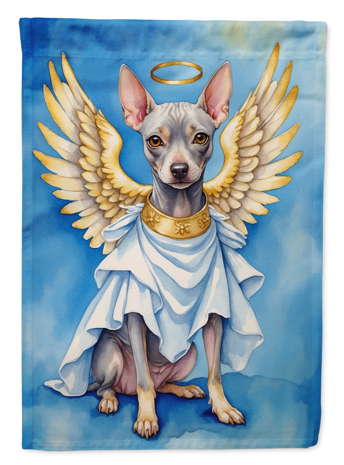 Buy this American Hairless Terrier My Angel Garden Flag